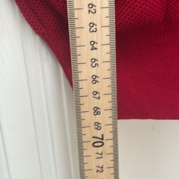 Ralph Lauren - 1/4 Zip Up Sweater Shirt Pima Cotton Top - Red - Small - Picture 10 of 13